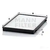 Салонный фильтр MANN-FILTER 66045 CDA 59U cu3943 4011558309909 изображение 0