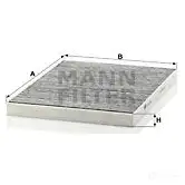 Салонный фильтр MANN-FILTER cuk3142 66288 JG9II 6N 4011558408008