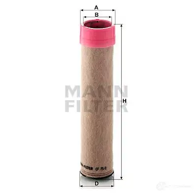 Вторичный воздушный фильтр MANN-FILTER 65642 4011558016289 cf752 3P YTR2