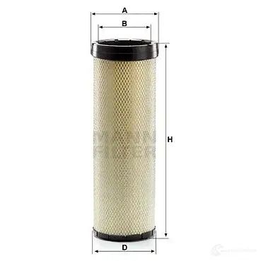 Вторичный воздушный фильтр MANN-FILTER YXKW JGK cf1720 4011558239206 65590 изображение 0