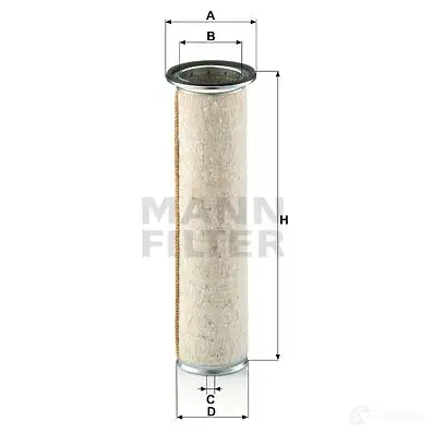 Вторичный воздушный фильтр MANN-FILTER URBT1Y U 4011558231101 cf930 65661