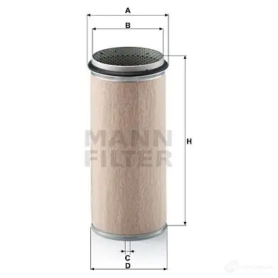 Вторичный воздушный фильтр MANN-FILTER cf1620 65585 4011558231903 7JWTL T