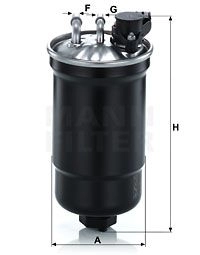 Топливный фильтр MANN-FILTER RW JEM WK11027 1439935847