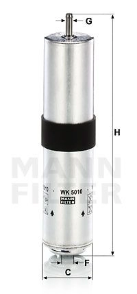 Топливный фильтр MANN-FILTER 1439935855 WK5010 U 55XE8S изображение 0