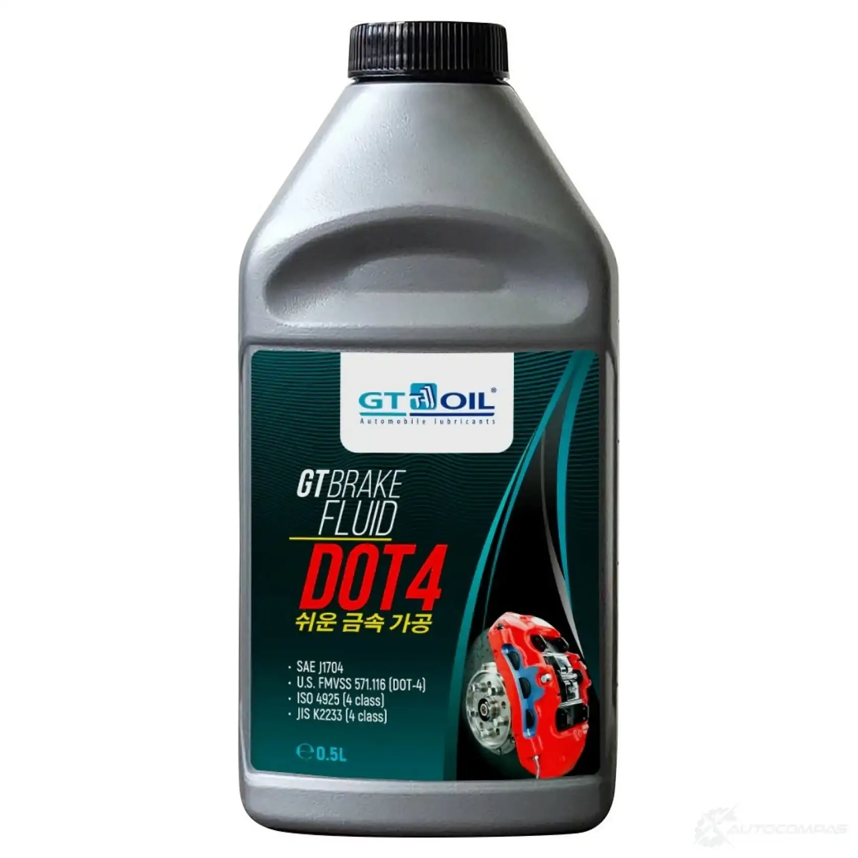 Тормозная жидкость GT OIL Brake Fluid DOT 4, 0.5 л 8809059410219 F74VRL изображение 0