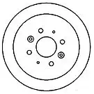 Тормозной диск MAPCO 4043605007643 OU FM7PF 1298131 15576 изображение 0