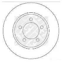 Тормозной диск MAPCO 25603 4043605101693 YS22 L 1302718