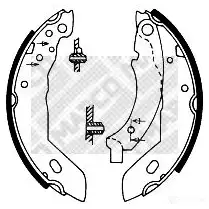 Тормозные колодки MAPCO 9V ZWJJ 1315600 8122 4043605089694