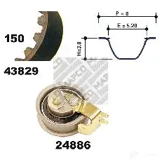 Комплект ремня ГРМ MAPCO 1302064 4043605405821 23829 Y7Z Q88