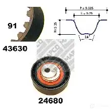 Комплект ремня ГРМ MAPCO 4043605410788 23636 E32Q W1C 1301905