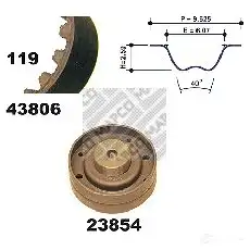 Комплект ремня ГРМ MAPCO 23806 1302032 Q FZRX 4043605583239