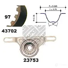Комплект ремня ГРМ MAPCO 23702 4043605618092 H9A XMQW 1301944 изображение 0
