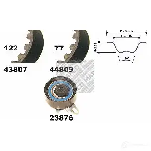 Комплект ремня ГРМ MAPCO 73809 1315249 VMIU EL 4043605410900