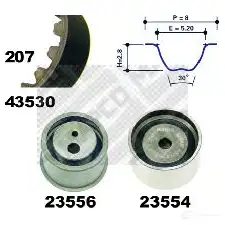 Комплект ремня ГРМ MAPCO UJTG P9 23530 4043605450135 1301828