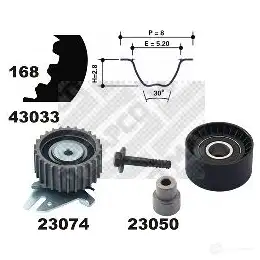 Комплект ремня ГРМ MAPCO 23034 4043605827494 1301549 DK S9S изображение 0