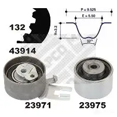 Комплект ремня ГРМ MAPCO 5GEM HM 1302152 4043605827999 23914