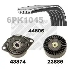 Комплект приводного ремня MAPCO 1315246 73806 DRBX 7 4043605406156
