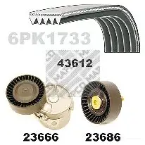 Комплект приводного ремня MAPCO 4043605406088 XWWH HEF 23613 1301890
