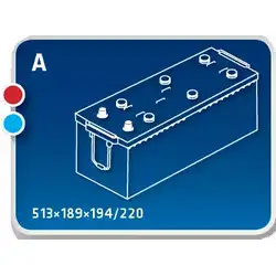 Аккумулятор IPSA TPT135 63530 62045 1977804