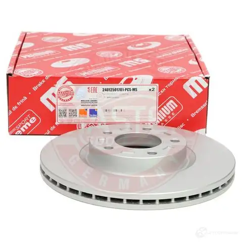 Тормозной диск MASTER-SPORT 9UEY ZVC 24012501701pcsms 2716718 изображение 2