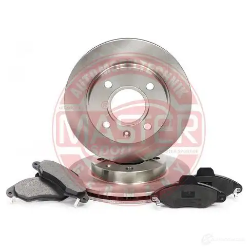 Тормозные диски и колодки, комплект MASTER-SPORT ELD W8H4 1437642929 202001472 - Изображение 1