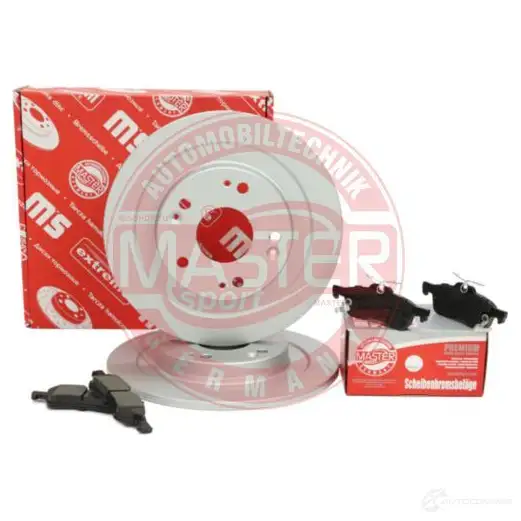 Тормозные диски и колодки, комплект MASTER-SPORT X 6XQWZE 201003800 1437642721 изображение 0