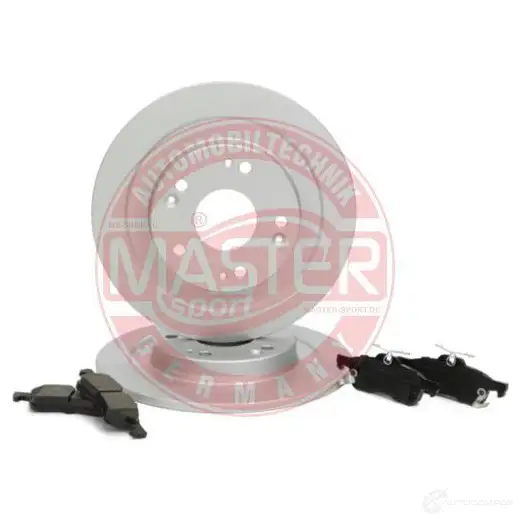 Тормозные диски и колодки, комплект MASTER-SPORT X 6XQWZE 201003800 1437642721 изображение 1