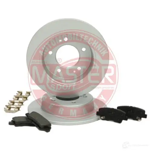 Тормозные диски и колодки, комплект MASTER-SPORT 1437642858 201003680 W1TYS ZY изображение 0