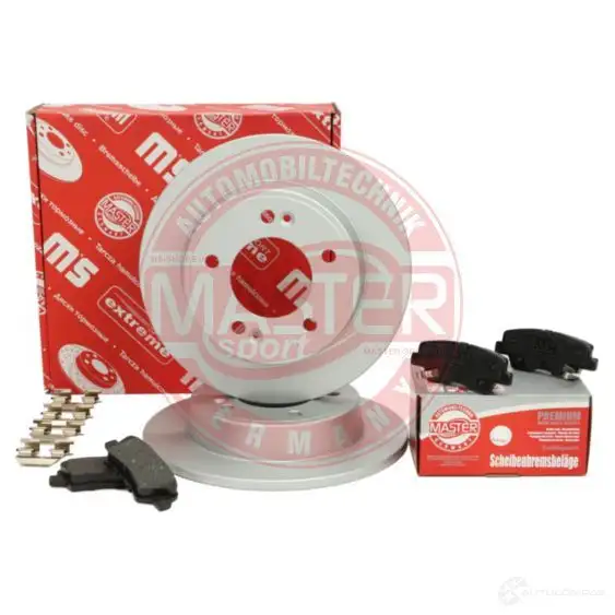 Тормозные диски и колодки, комплект MASTER-SPORT 1437642858 201003680 W1TYS ZY изображение 1