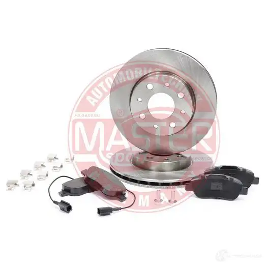 Тормозные диски и колодки, комплект MASTER-SPORT 3 H67BSE 202001840 1437642843 - Изображение 1