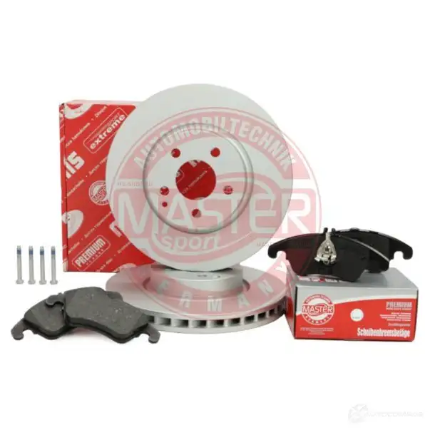 Тормозные диски и колодки, комплект MASTER-SPORT 1437642891 203201010 N2K7 K - Изображение 1