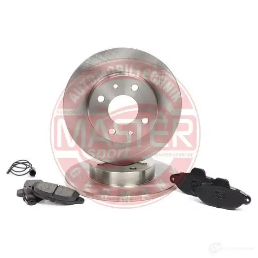 Тормозные диски и колодки, комплект MASTER-SPORT 201101190 P8G2 JJ 1437642857 - Изображение 1