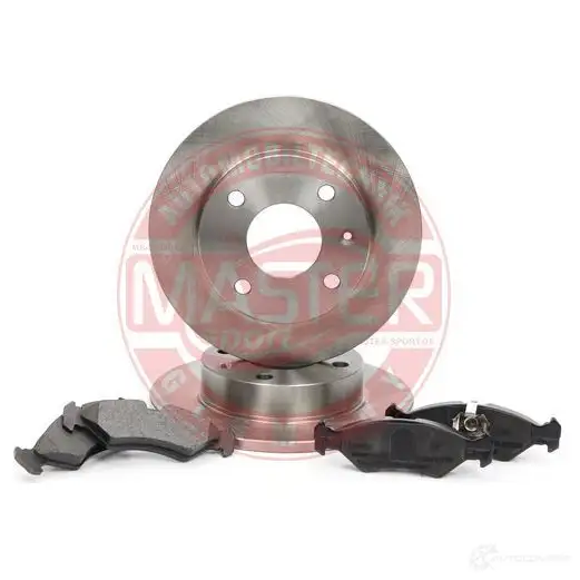 Тормозные диски и колодки, комплект MASTER-SPORT 1437642809 201001960 23 WOKA - Изображение 1