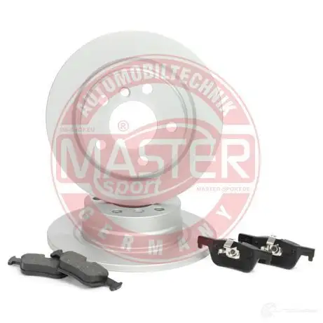 Тормозные диски и колодки, комплект MASTER-SPORT 1437643107 QC2W1J 4 201101750 изображение 1