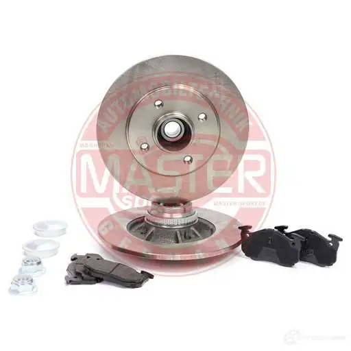 Тормозные диски и колодки, комплект MASTER-SPORT 200801081 W37EQ 1 1437643012 - Изображение 1