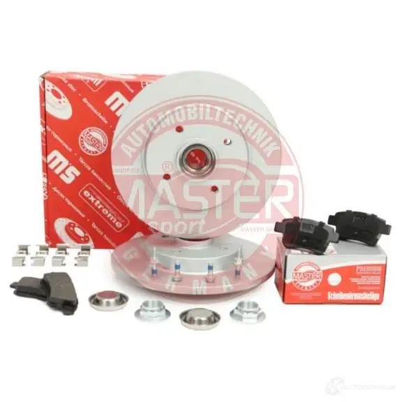 Тормозные диски и колодки, комплект MASTER-SPORT 1437937138 201201942 ZTZ5 N изображение 1
