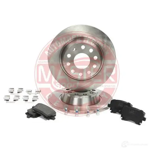 Тормозные диски и колодки, комплект MASTER-SPORT 201201690 3X8H 1 1437642935 изображение 1