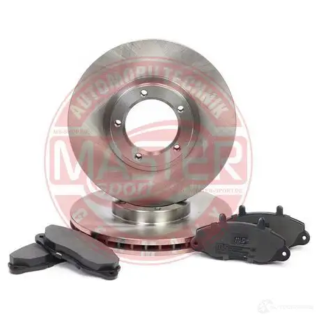 Тормозные диски и колодки, комплект MASTER-SPORT 1437642934 202401310 PTXA 2V изображение 0