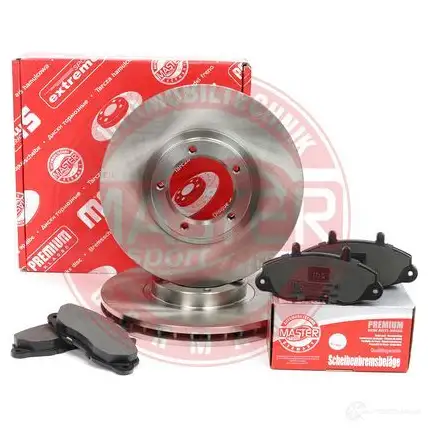 Тормозные диски и колодки, комплект MASTER-SPORT 1437642934 202401310 PTXA 2V изображение 1