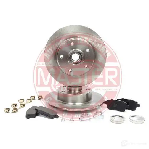 Тормозные диски и колодки, комплект MASTER-SPORT 200801181 LX6BWL U 1437642997 - Изображение 1