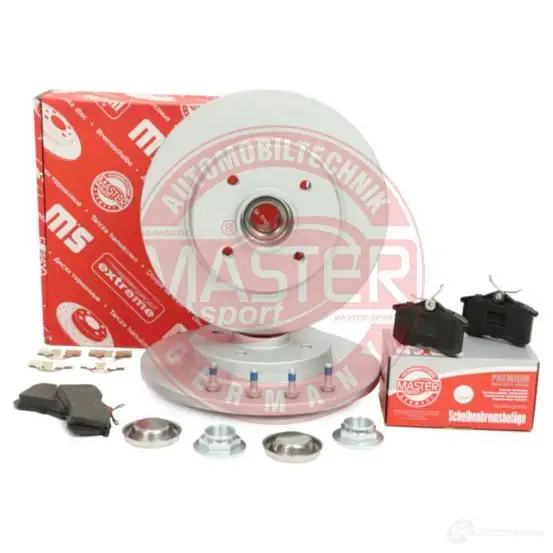 Тормозные диски и колодки, комплект MASTER-SPORT 1437642878 1EB 0ML8 201201941 изображение 1