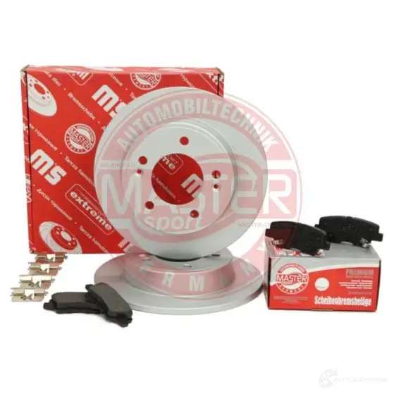 Тормозные диски и колодки, комплект MASTER-SPORT 2 ZTAC 1437642838 201003790 изображение 0