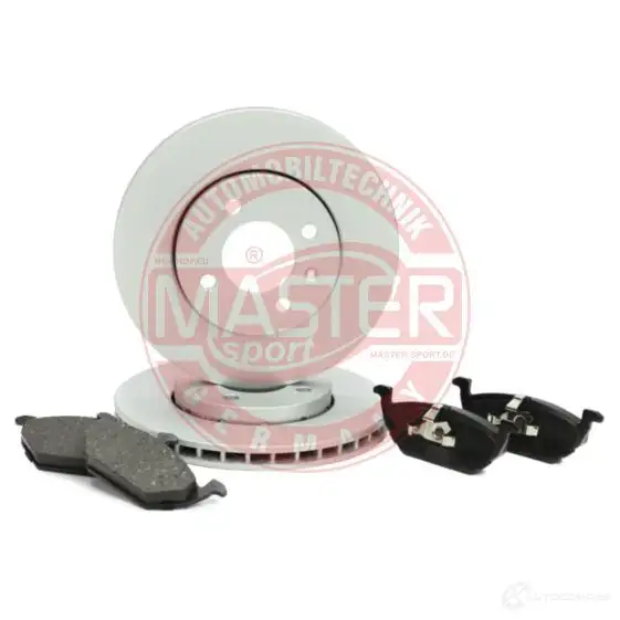 Тормозные диски и колодки, комплект MASTER-SPORT 3OMW T1R 1437642851 202202810 изображение 1