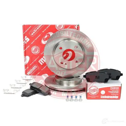 Тормозные диски и колодки, комплект MASTER-SPORT U6ZR L 202301130 1437643032 изображение 1