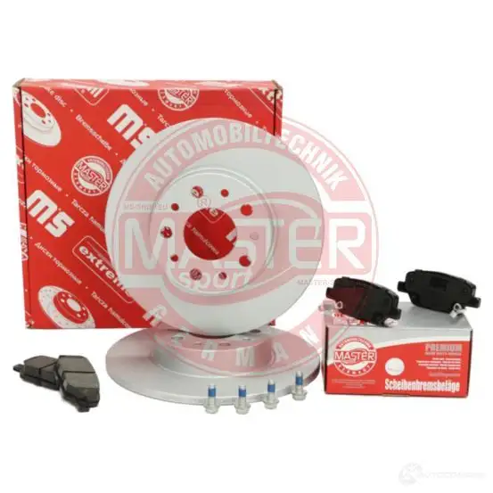 Тормозные диски и колодки, комплект MASTER-SPORT BBGE1 L4 201003781 1437642810 изображение 1