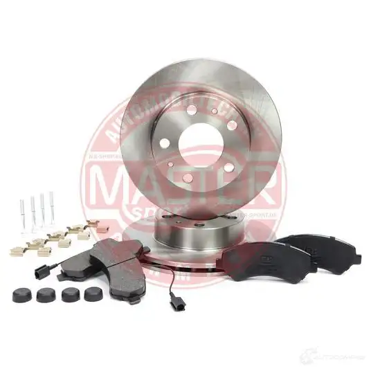 Тормозные диски и колодки, комплект MASTER-SPORT 1437643113 9G2PG JP 202401380 - Изображение 1