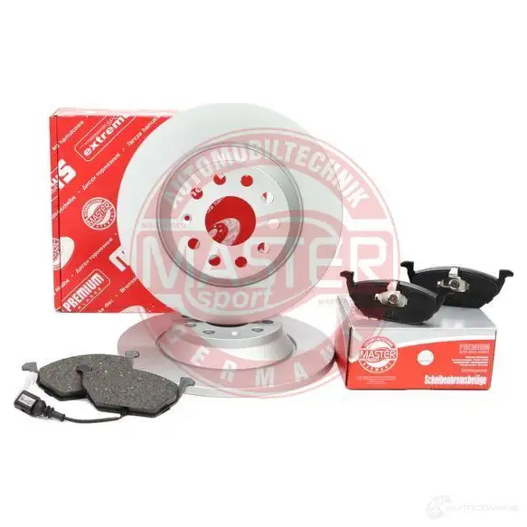 Тормозные диски и колодки, комплект MASTER-SPORT 1437643114 201202101 MTMO ZD изображение 0