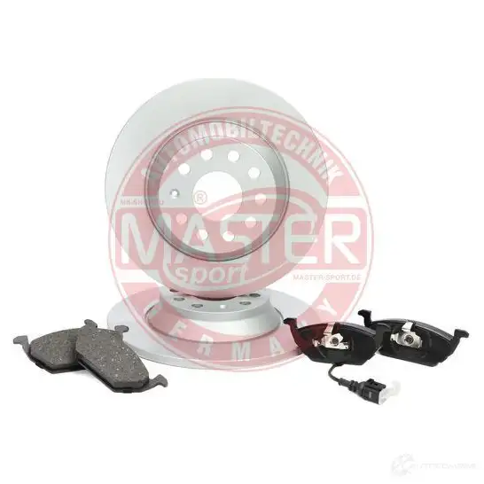 Тормозные диски и колодки, комплект MASTER-SPORT 1437643114 201202101 MTMO ZD изображение 1
