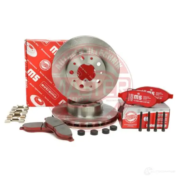 Тормозные диски и колодки, комплект MASTER-SPORT 1437642909 RH 3AD 202802130 - Изображение 1