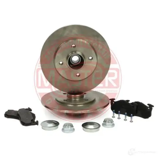 Тормозные диски и колодки, комплект MASTER-SPORT 1437642746 200801080 VL1U R изображение 2